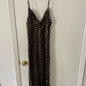 BNWT Satin Cheetah Zara Dress, Large